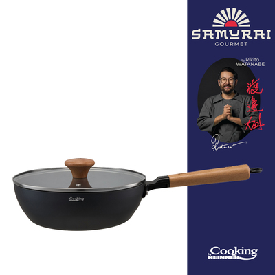 HEINNER WOK ALUMINIU CU CAPAC 24X7,5CM RIKITO WATANABE