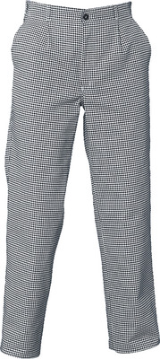 GASTRO PANTALON BUCATAR PEPIT ALB-NEGRU 54