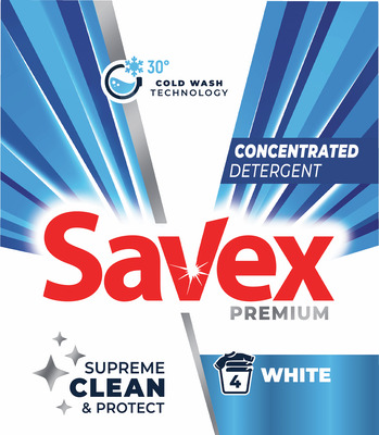 SAVEX PREMIUM WHITE DETERG.CONCENTRAT AUT 4SP.320G