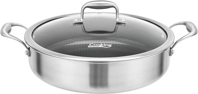 HEINNER CRATITA INOX CU CAPAC STICLA 30X7,8CM,4,8L,TITANIUM3