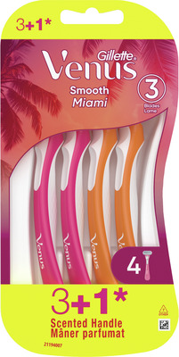 GILLETTE VENUS MIAMI VIBES APARAT DE RAS FEMEI 3+1