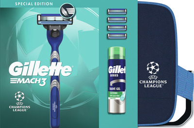 GILLETTE GIFT MACH3 MANER+ 4REZ+GEL RAS 200ML+GEANTA