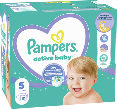 PAMPERS ACTIVE BABY 5 JUNIOR 111 BUC