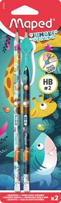 MAPED CREIOANE HB CU RADIERA SI GRIP DETASABIL/SET 2 BUCATI