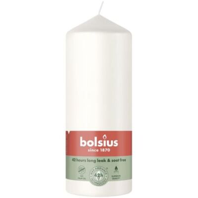 BOLSIUS LUMANARE STALP ALB, DIMENSIUNI 120X58 MM, TIMP DE ARDERE 33 H
