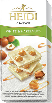 HEIDI GRAND`OR TABLETA CIOCOLATA ALBA CU ALUNE 100G