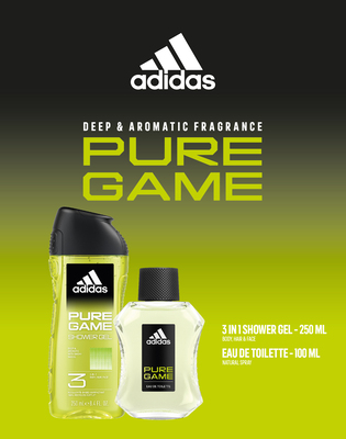 ADIDAS PURE GAME APA DE TOALETA 100ML+GEL DE DUS 250ML