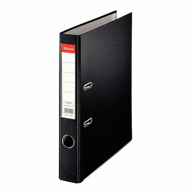 ESSELTE BIBLIORAFT PP A4 5 CM NEGRU