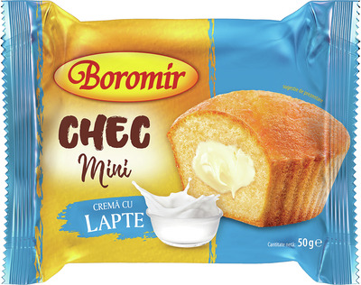 BOROMIR CHEC MINI CREMA CU LAPTE 50G