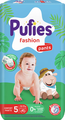 PUFIES PANTS FASHION&NATURE NR.5, 12-17KG, 40 BUC