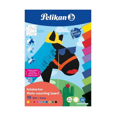 PELIKAN CARTON COLOR 270 G 23X33 CM 10 CULORI