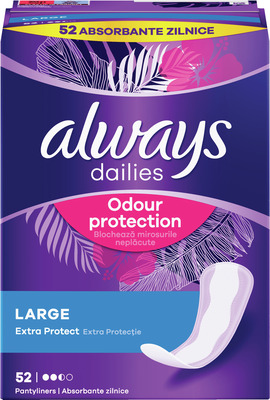 ALWAYS ABSORBANTE ZILNICE EXTRA PROTECTIE LARGE 52BUC