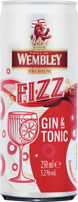 WEMBLEY FIZZ GIN & TONIC 5,2% 0,25 SGR