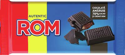 AUTENTIC ROM TABLETA CIOCOLATA 70% CACAO SI CREMA ROM 88G