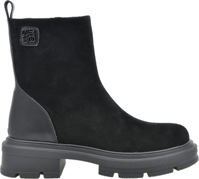 ANNA VIOTTI GHETE DAMA PIELE INTOARSA NEGRU 36 40