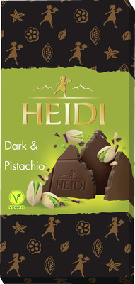 HEIDI DARK TABLETA DE CIOCOLATA FISTIC 80G