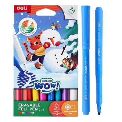 CARIOCI 7 CULORI SI 1 CULOARE PENTRU STERGERE
