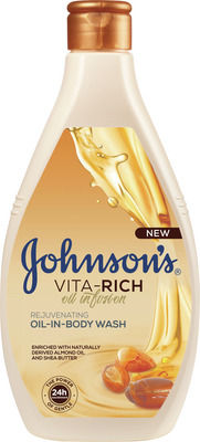 JOHNSON'S GEL DE DUS CU ULEI DE MIGDALE REVITALIZANT 400ML