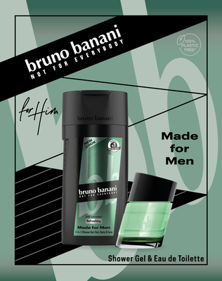BRUNO BANANI MADE FOR MEN APA DE TOALETA 30ML+G.DUS250ML