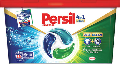 PERSIL DISCS UNIVERSAL 4IN1 DETERG.RUFE 13BUC 13 SPALARI