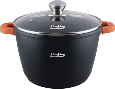 HEINNER OALA INALTA+CAPAC 6,3L 24X16,5CM DARK LINE AL.TURNAT