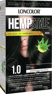 LONCOLOR HEMPSTYLE CU ULEI DE CANABIS 1.0 NEGRU