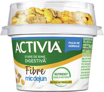 ACTIVIA MIC DEJUN IAURT NATUR FULGI CEREALE 163G