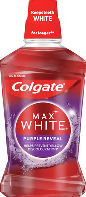 COLGATE MAX WHITE PURPLE REVEAL APA DE GURA 500ML