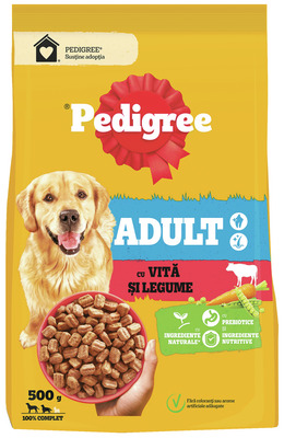 PEDIGREE HRANA USCATA VITA SI LEGUME PT.CAINI ADULTI 500G