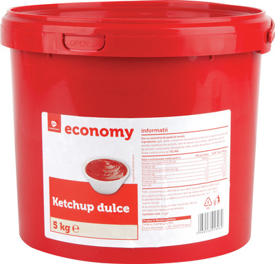 TRANSGOURMET ECONOMY KETCHUP DULCE 5KG