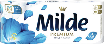 MILDE COOL BLUE HARTIE IGIENICA 3STR 8ROLE