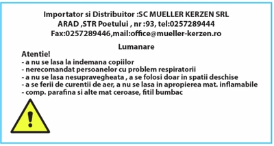 MUELLER LUMANARI PASTILA CUPA COLOR 18 BUCATI TA: 6H