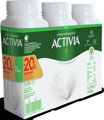 ACTIVIA DE BAUT NATUR 3X320G-20%