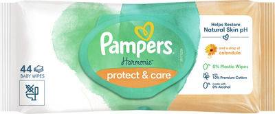 PAMPERS HARMONIE CALENDULA SERVETELE UMEDE 44 BUC