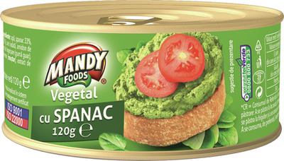 MANDY VEGETAL CU SPANAC 120G