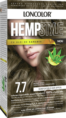 LONCOLOR HEMPSTYLE CU ULEI DE CANABIS 7.7 BLOND TABAC
