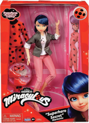 MIRACULOUS PAPUSA MARINETTE CU HAINE DE SCHIMB 30 CM