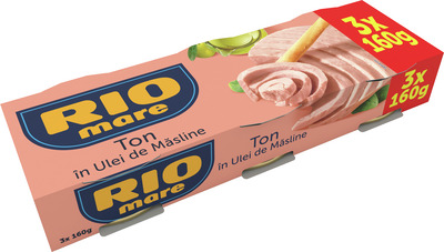 RIO MARE TON IN ULEI DE MASLINE 3X160G PACHET