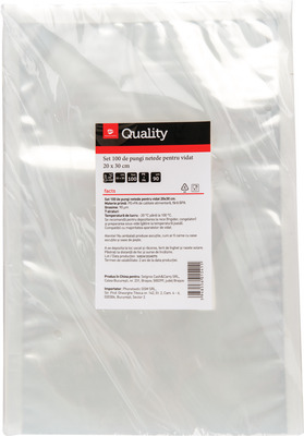 TRANSGOURMET QUALITY SET 100 PUNGI VIDAT NETEDE 20X30CM