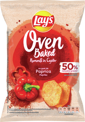 LAY'S CHIPS RUMENITI IN CUPOR CU GUST DE PAPRICA 105G