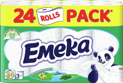 EMEKA MOUNTAIN FRESH HARTIE IGIENICA 3STRATURI 24ROLE