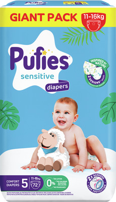 PUFIES SENSITIVE J NR.5 72 BUC