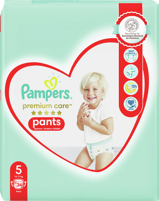 PAMPERS PREMIUM PANTS NUMARUL 5 JUNIO 34BUC