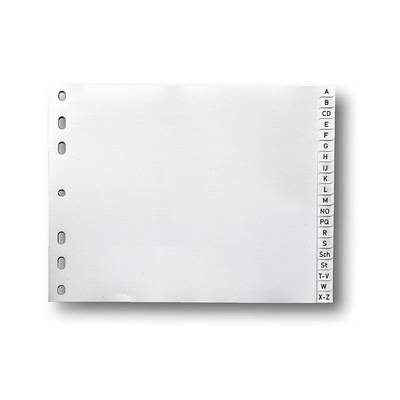 Neutral Register PP 1/2 A4 A-Z grau 5St | Selgros
