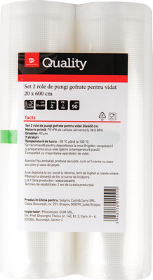 TRANSGOURMET QUALITY SET 2ROLE PUNGI VIDAT GOFRATE 20X600CM