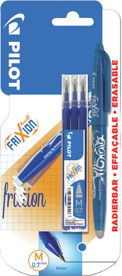 PILOT ROLLER FRIXION BALL SI 3 REZERVE ALBASTRE 0,7 MM