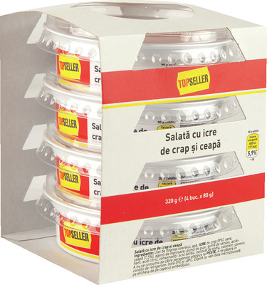 TOPSELLER SALATA CU ICRE DE CRAP SI CEAPA 4*80G