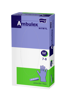 AMBULEX MANUSI NITRIL VIOLET MEDIUM 100BUC