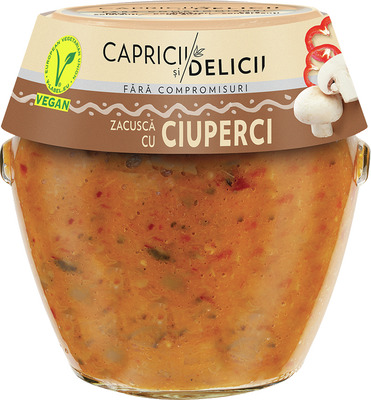 CAPRICII SI DELICII ZACUSCA CU CIUPERCI 550G