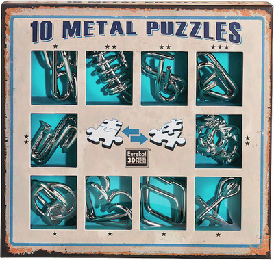 SET 10 PUZZLE PROVOCARI LOGICE 3D DIVERSE MODELE